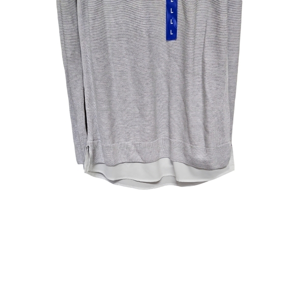 Hilary Radley Ladies' Wine Red Long Sleeve Two-Fer Sweater - Picture 5 of 5